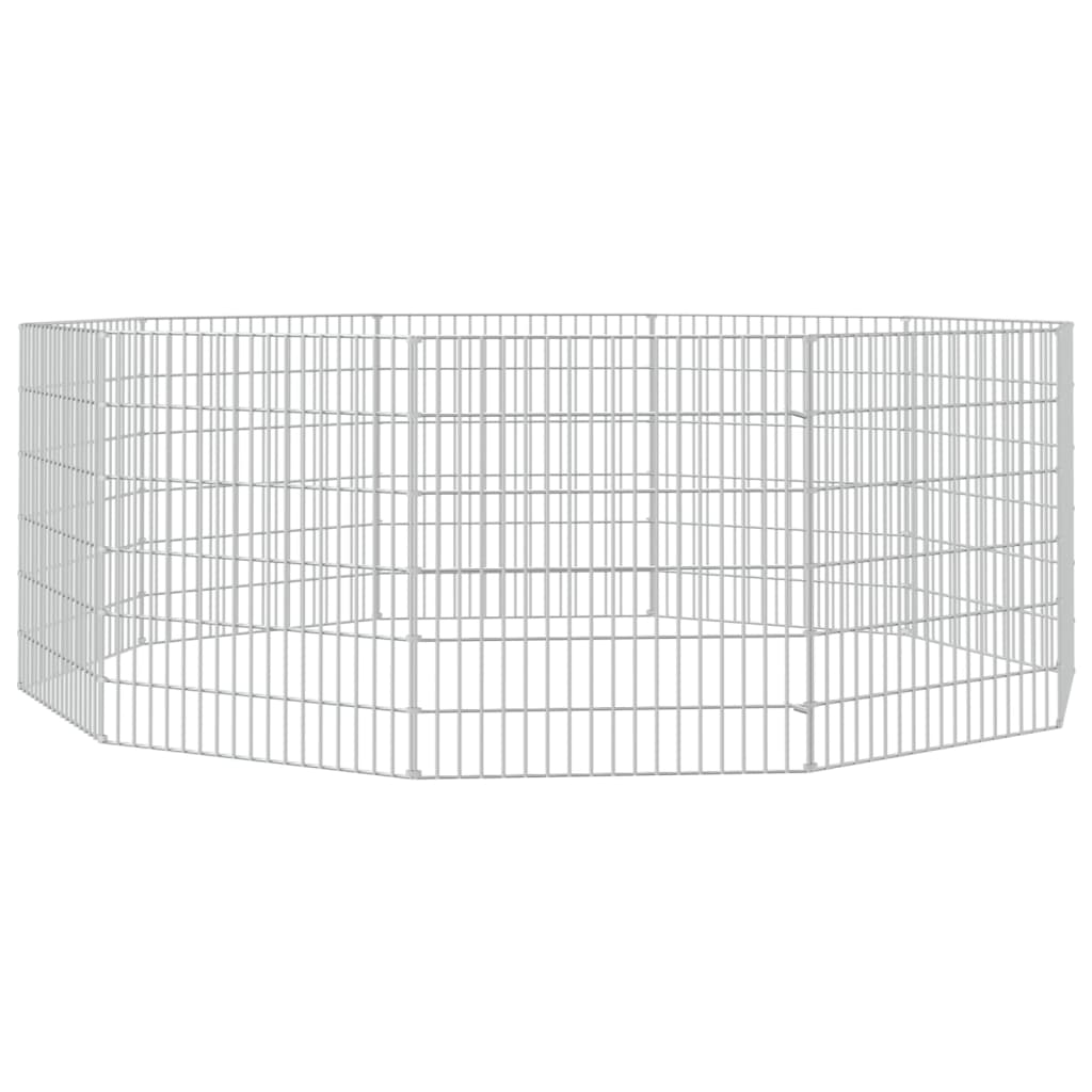 NNEVL 10-Panel Rabbit Cage 54x60 cm Galvanised Iron